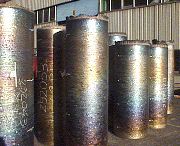Lingots refondus en alliage de Ti
